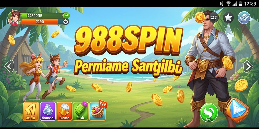 Skrinsut gameplay 988SPIN yang mengasyikkan dan penuh warna.