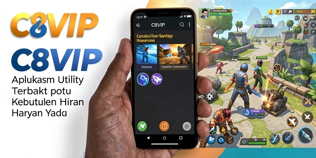 Tampilan antarmuka C8VIP yang sederhana dan fungsional.