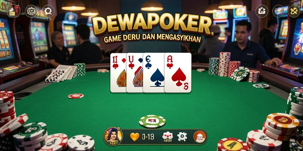 Tampilan gameplay DEWAPOKER yang seru dan menghibur.