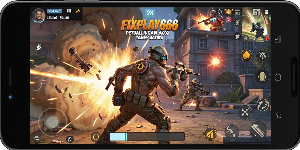 Tampilan gameplay FIXPLAY666 yang menegangkan dan penuh aksi.
