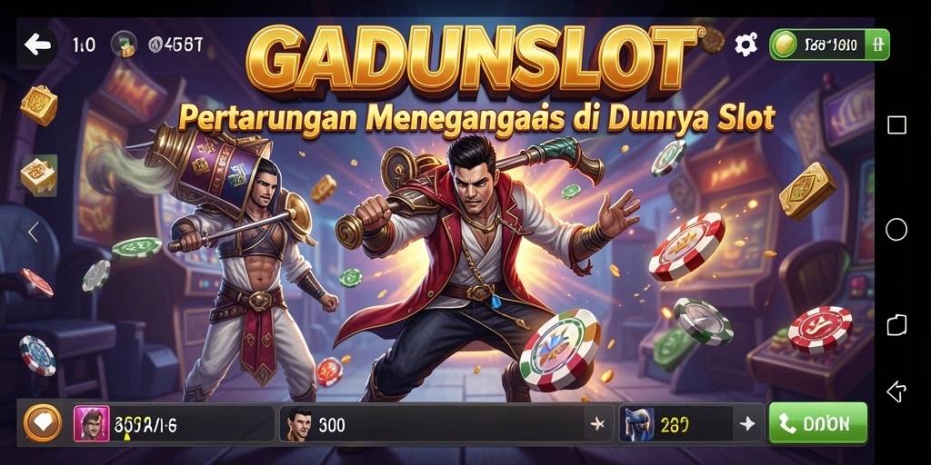 Tangkapan layar GADUNSLOT menunjukkan aksi pertarungan ekstrem.
