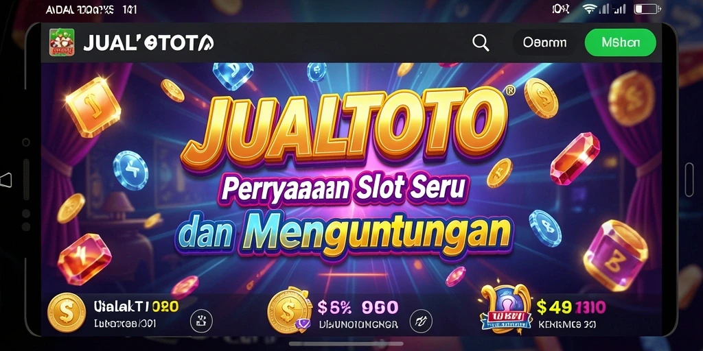 Tampilan menarik dari permainan Slot JUALTOTO.