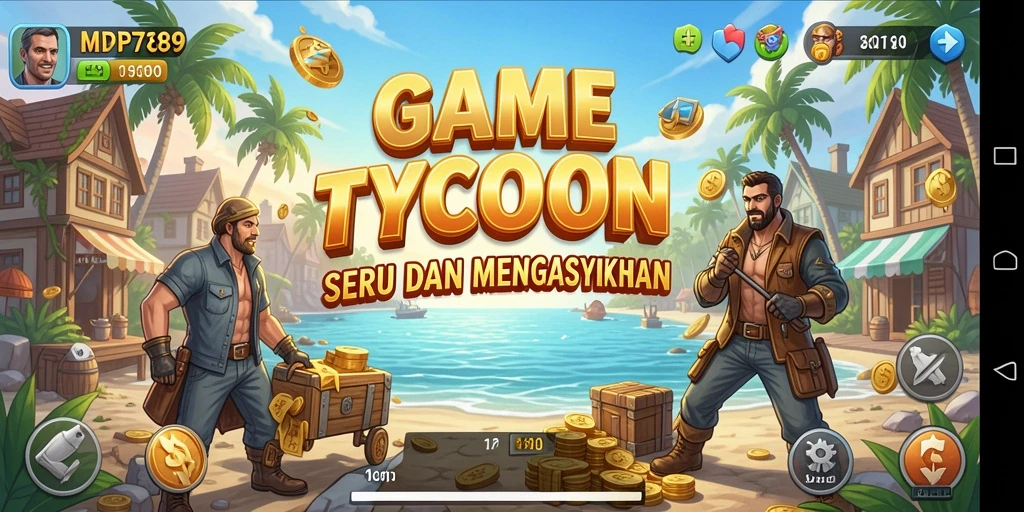 Tampilan gameplay Tycoon yang menarik dan dinamis.