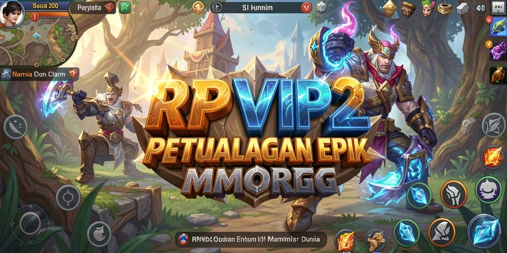 Tampilan gameplay yang mendebarkan dalam dunia MMORPG RPVIP2.