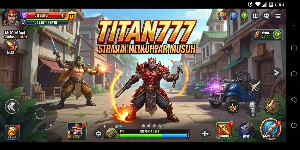 Tampilan gameplay yang dinamis dan menarik di TITAN777.