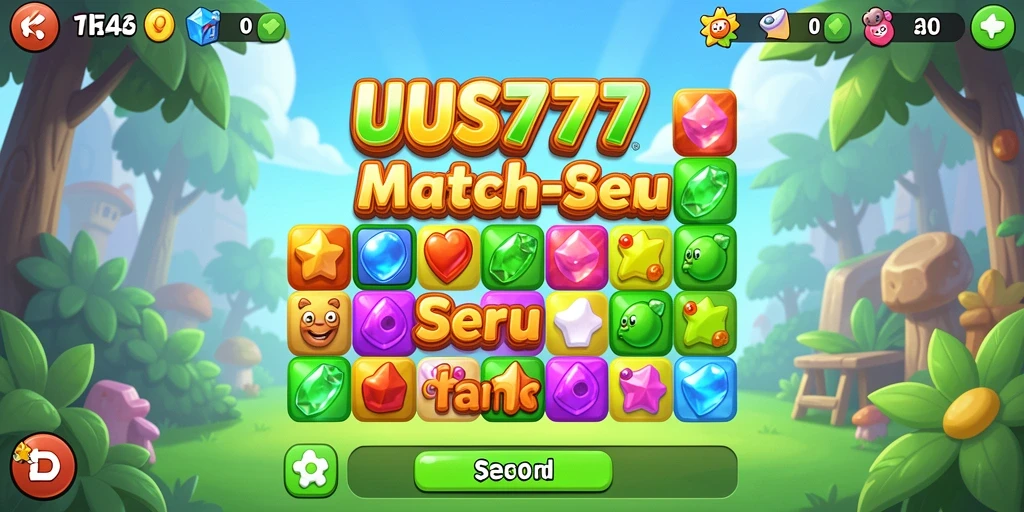 Tampilan gameplay menarik dari UUS777 dengan tantangan Match-3.